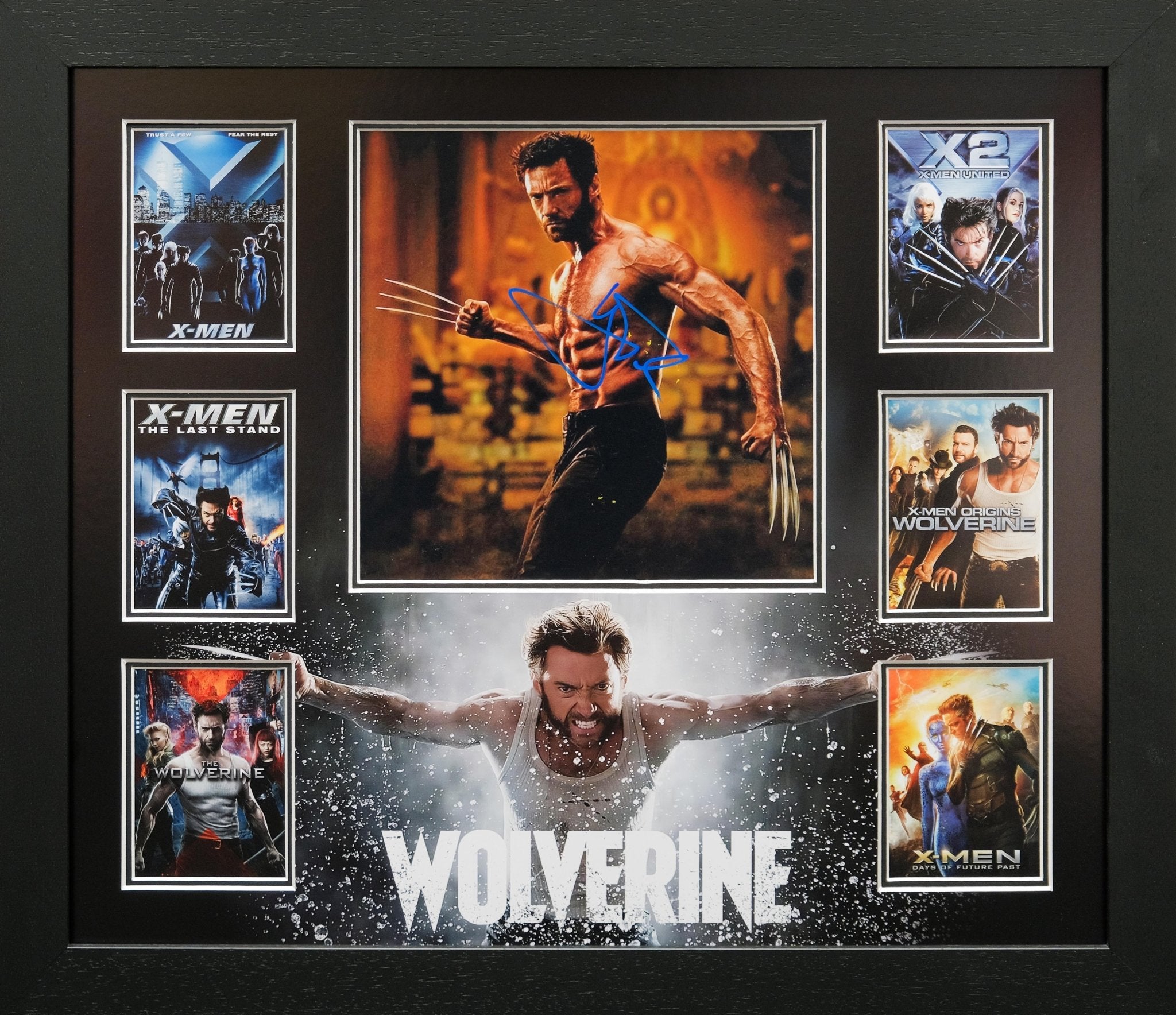 Wolverine Hugh Jackman Signed Photograph Framed Display - Memorabilia Framers Shop